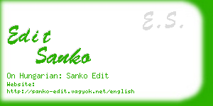 edit sanko business card
